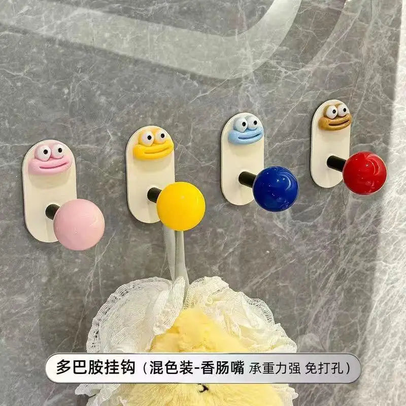 Bathroom No Punching Suction Cup Hook Bathroom Strong Adhesive Tape Hanging Clothes Hook Oasis Select