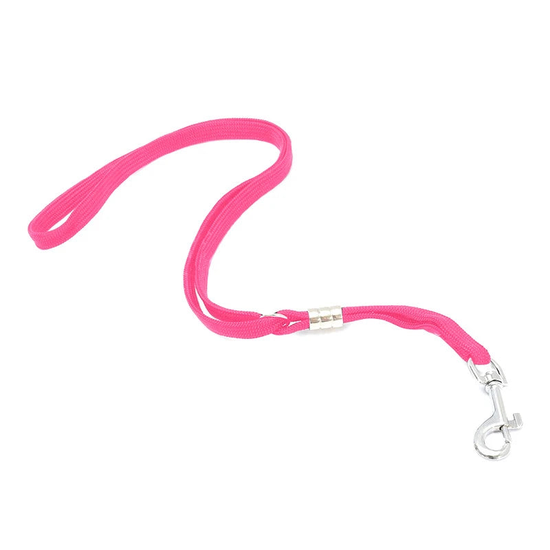 2pcs Adjustable Dogs Leash Pets Noose Loop Lock Clip Rope Cats Grooming Table Accessories Arm Bath Nylon Restraint Ropes Harness Oasis Select Pink 1pc