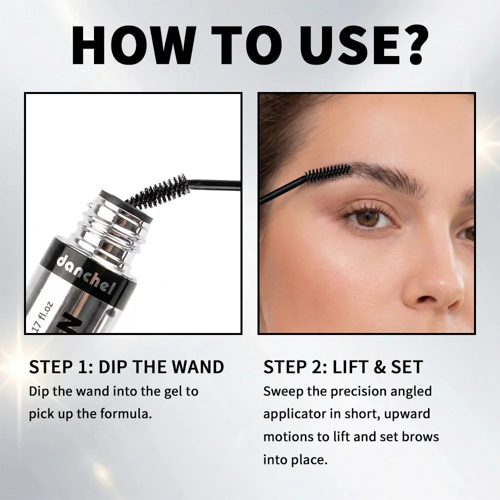 Brow Lamination Eyebrow Gel 24h Lasting Shaping Waterproof Sweatproof Salon Level Effect Gentle Clear Gel Formula Eyebrow Gel Oasis Select