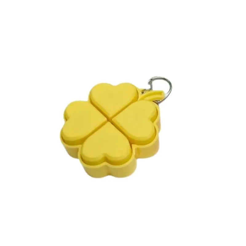 Four-Leaf Clover LED Keychain | Fidget Toy & Lucky Gift