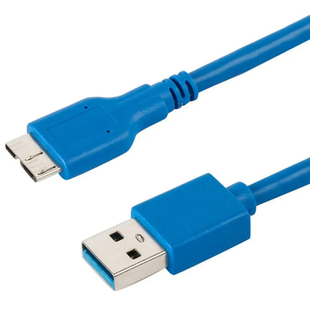 Converter Data Transfer Adapter Cord USB A to Micro B HDD Data Wire Data Sync Cable Cord Micro B USB 3.0 Cable Hard Drive Cable Oasis Select 60 cm blue