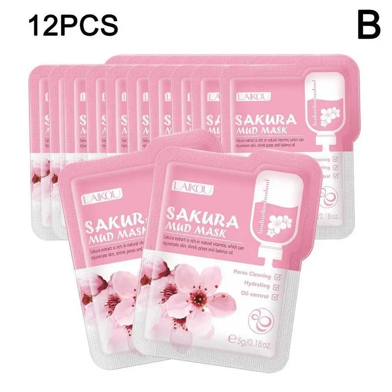 1/5/10PCs Bio Collagen Face Mask Shrink Pores Deep Hydrating Overnight Mask Moisturizing Refreshing Brightening Face Skin Care Oasis Select 12PCS