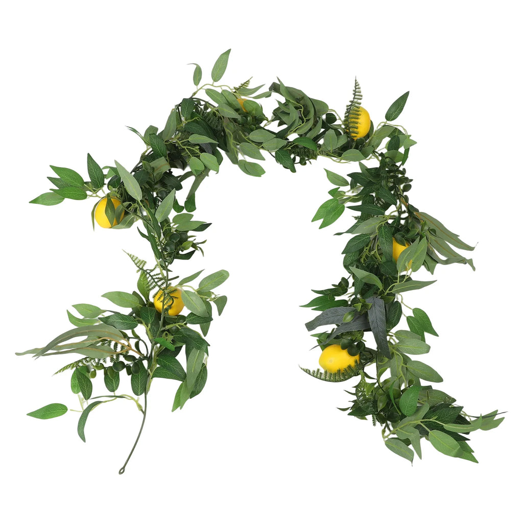 180cm Artificial Lemon Vine – Faux Willow Leaf Wedding Decor Artificial Decorative Vine Oasis Select A
