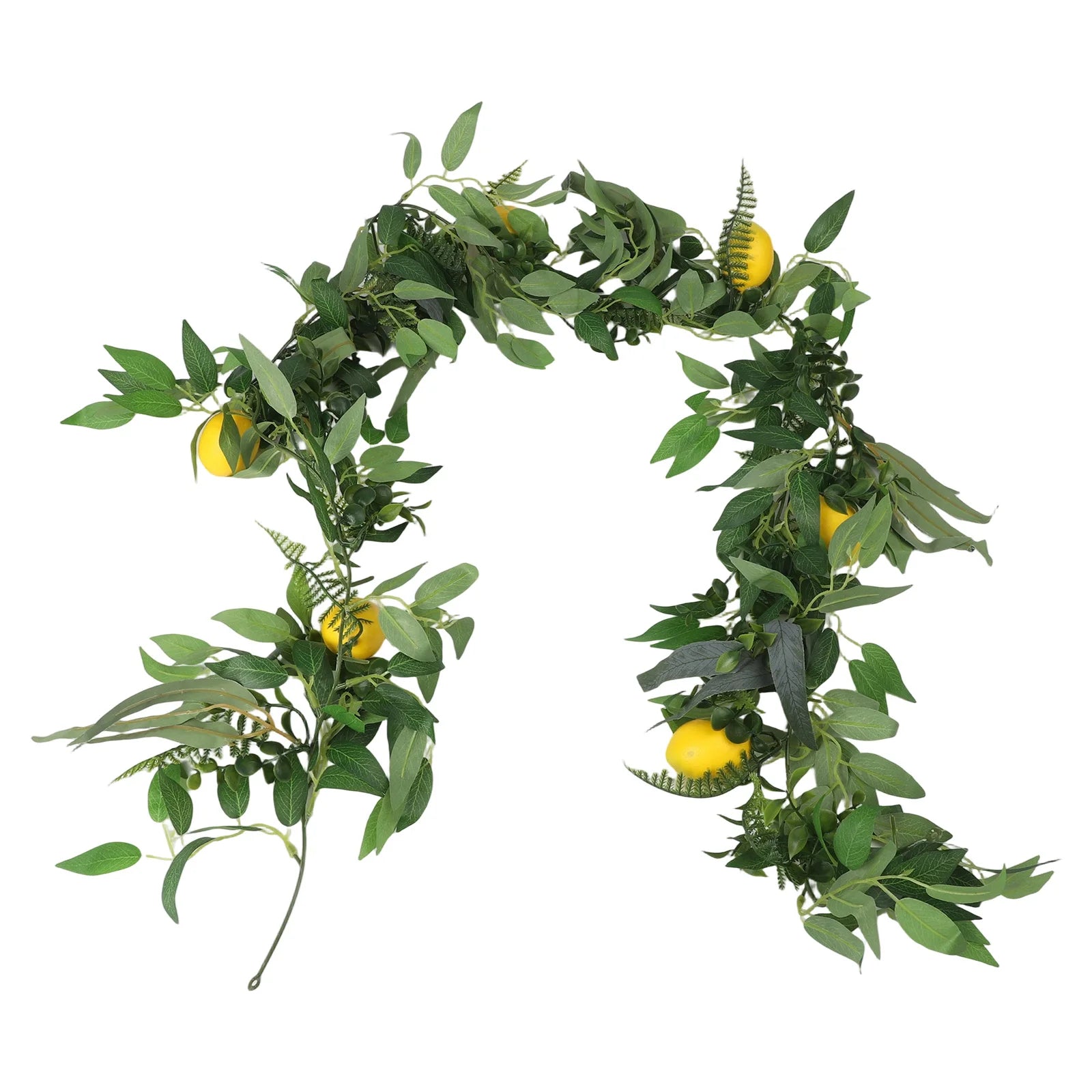 180cm Artificial Lemon Vine – Faux Willow Leaf Wedding Decor Artificial Decorative Vine Oasis Select A