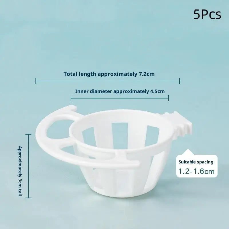 2/5Pcs Bird Parrot Feeder Cage Fruit Vegetable Holder Cage Accessories Hanging Basket Container Pet Parrot Feeder Cage Supplies Oasis Select A5