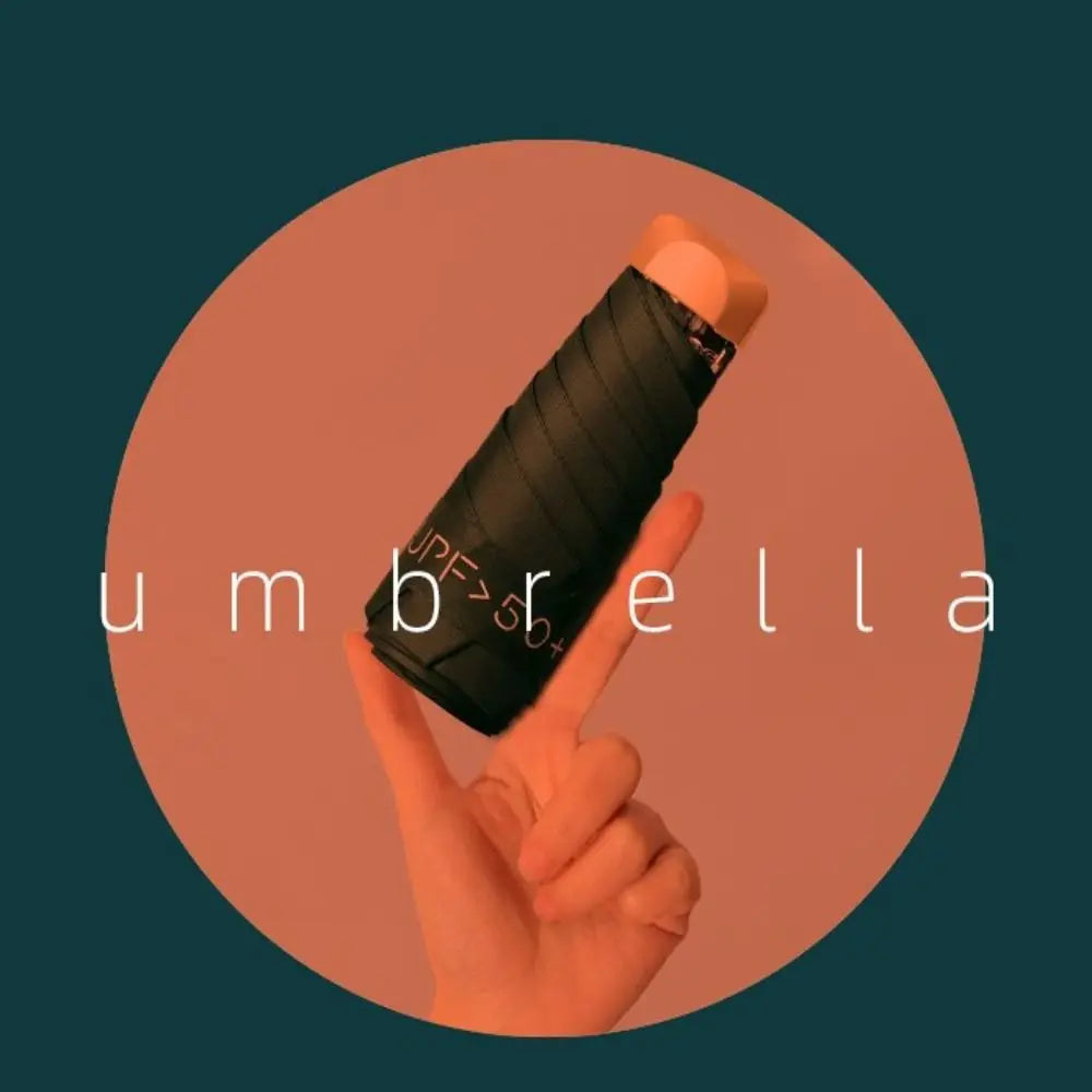 Fashion Ultraviolet Protection Parasol Small Pocket Folding Rain Umbrella Wind Resistant Mini Sun Umbrella Outdoor Oasis Select
