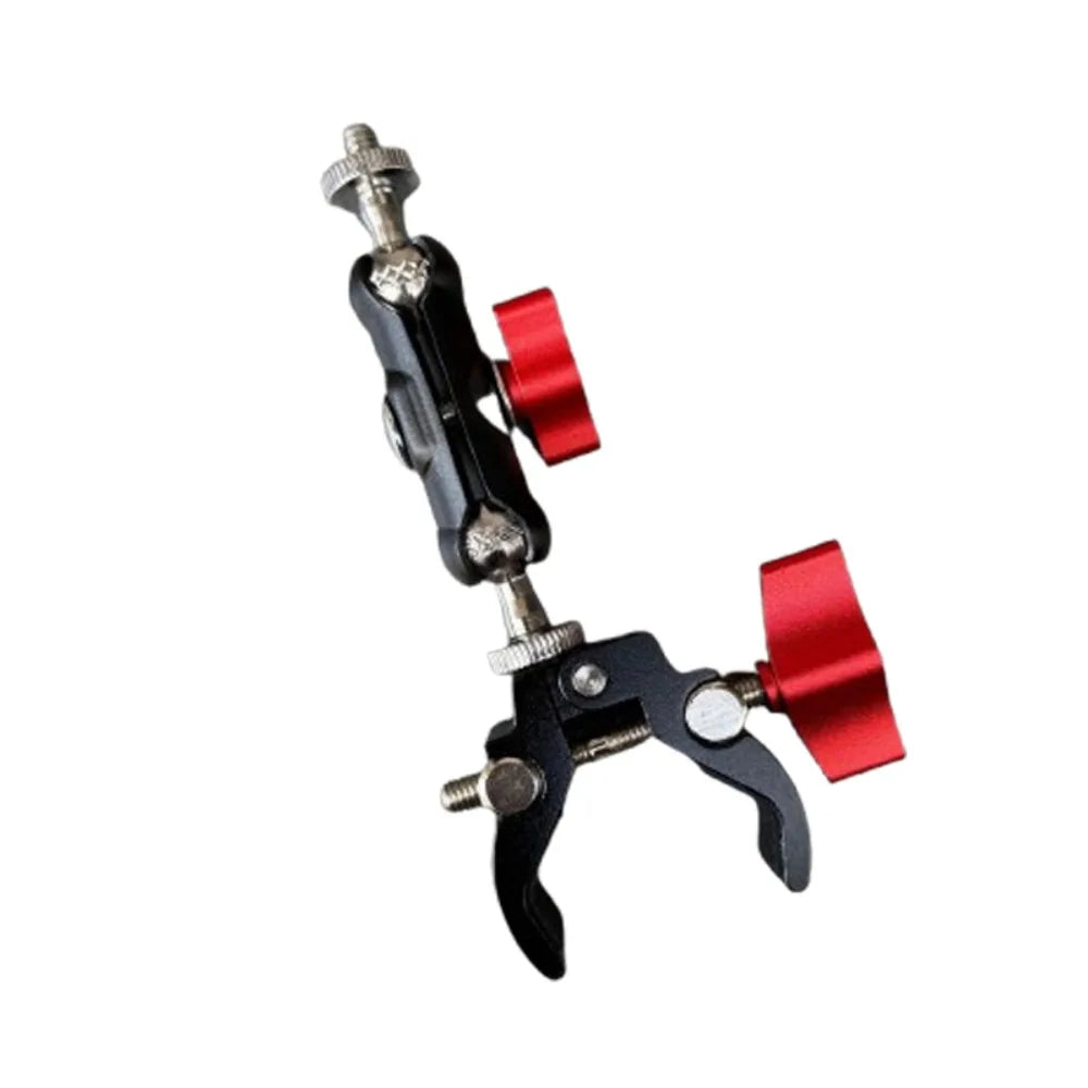 Photography Accessories With Double Ball Head Camera Metal Super Clamp Mount Light Camera Magic Arm Metal Black Camera Mount Mic Oasis Select Style1