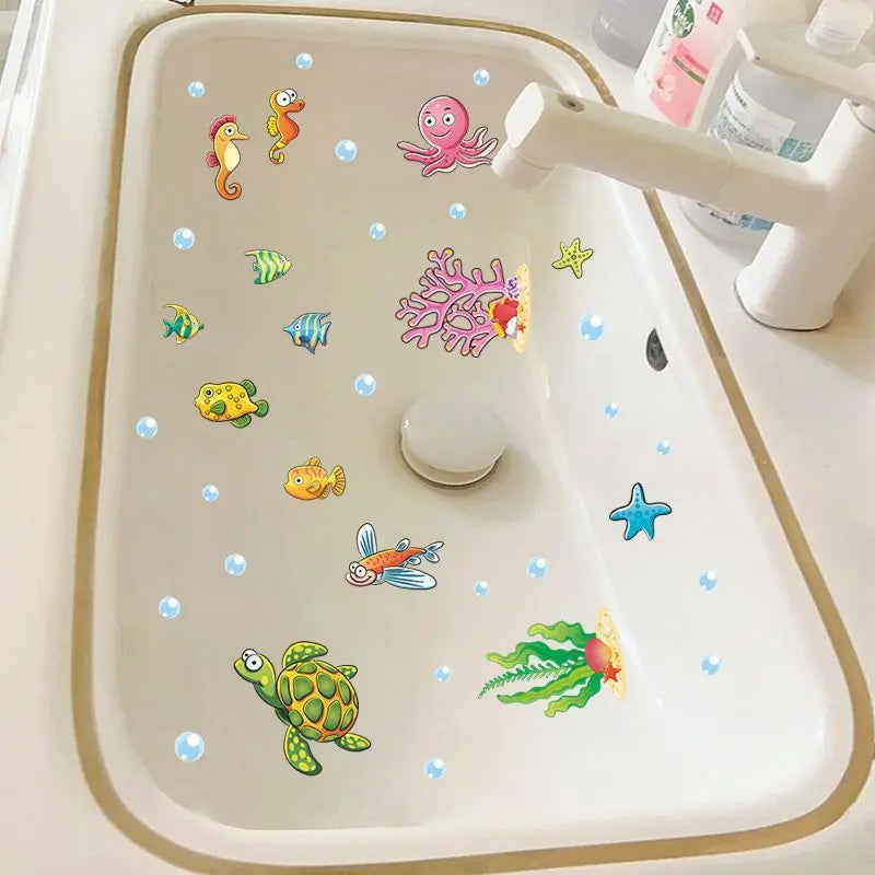 Toilet toilet sink tile stickers Waterproof wallpaper self-adhesive decorative painting shade refurbished stickers Oasis Select J
