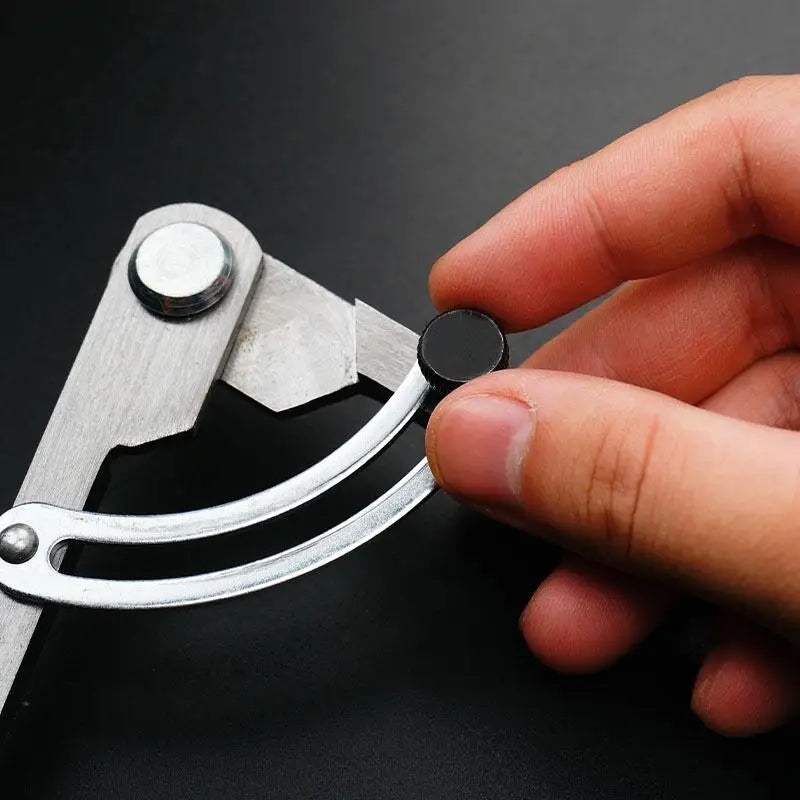 Stainless Steel Wing Divider Adjustable Lock Multipurpose Scriber for Leathercraft Woodworking Metalworking Marking Tools Oasis Select