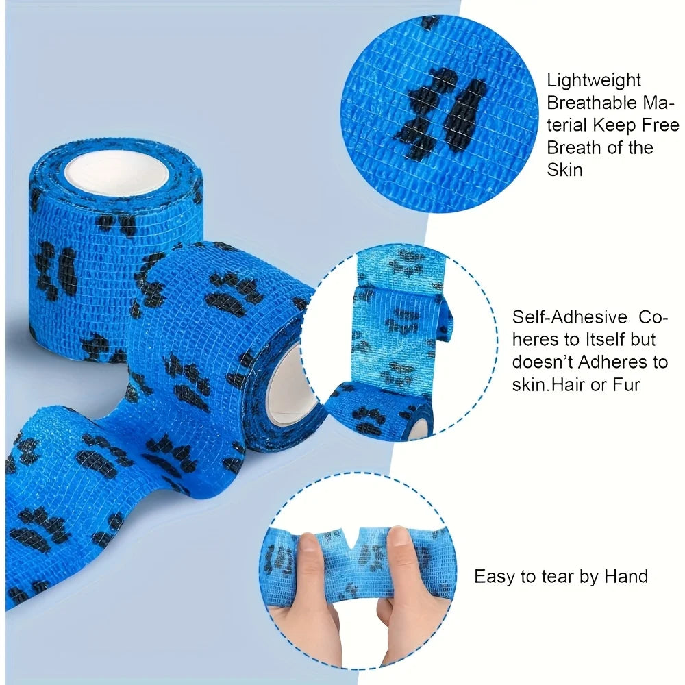 20 pieces of pet elastic bandages, highly suitable for fixing the ankle joints of pets such as cats and dogs. Oasis Select