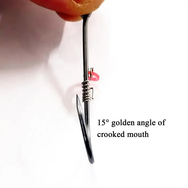 Offset Fishing Hooks Saltwater Offset Fishing Hooks Portable Fish Accessories Reusable Fisherman Tool for Grouper Sea Bass Oasis Select