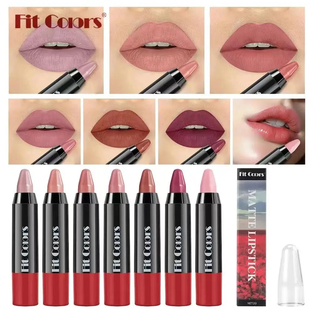 Waterproof Matte Lip Liner Pen Grey Pink Nude Non Stick Cup Long Lasting Contour Tint Crayon Lipstick Sexy Red Makeup Cosmetic Oasis Select