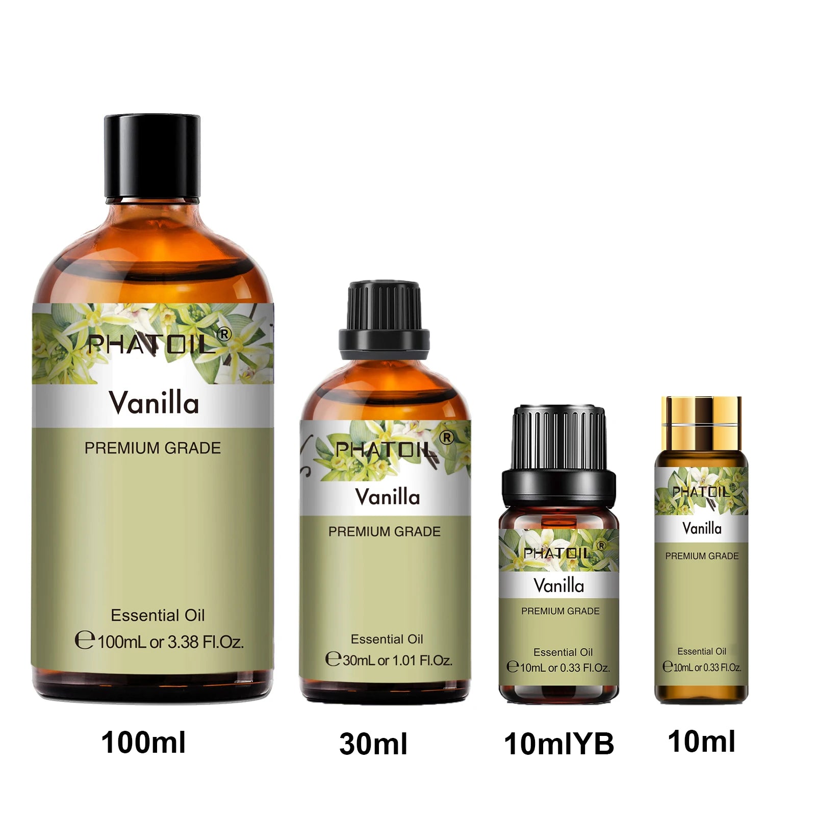 PHATOIL Pure Essential Oils – Aromatherapy Diffuser 10ml–100ml