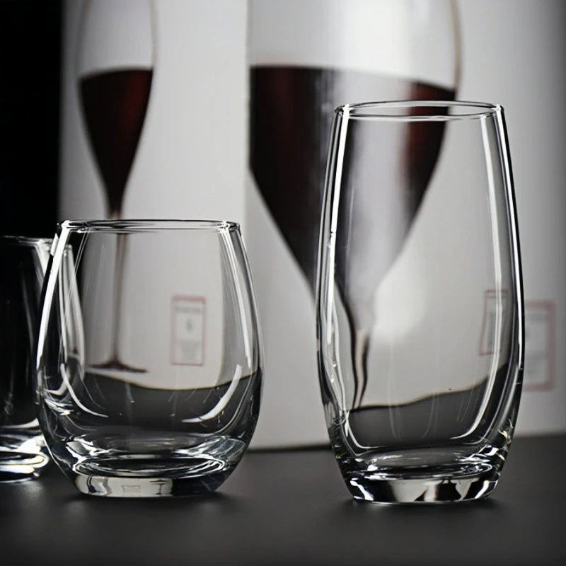 2pcs Whiskey Glass Clear Whiskey Bar Cocktail Glasses Drinking Glasses Scotch Liquor Barware Beer Milk Shake Juice Latte Cup Oasis Select