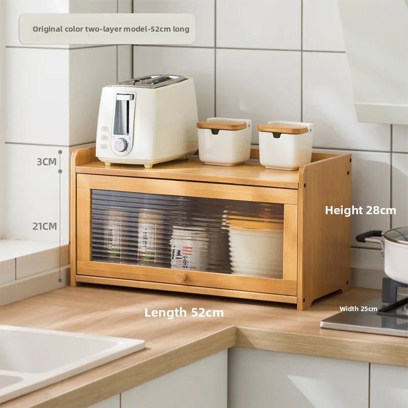 Kitchen Shelves Seasoning Dishes Storage Multi-layer Countertops Lockers Cupboards Household Cutlery Chopsticks Storage Boxes Oasis Select Primary 1-52