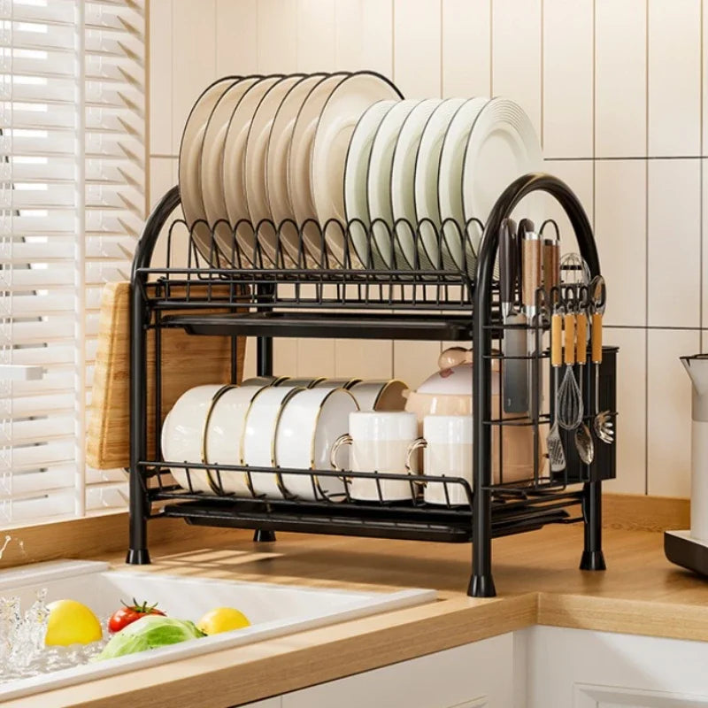 household countertop bowl and plate rack, dish rack, knife rack, chopstick cage integrated storage rack, dish cabinet Oasis Select