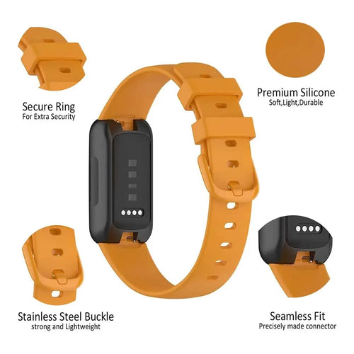 2-in-1 TPU Case & Silicone Strap for Fitbit Inspire 3 Smartwatch Band & Case Oasis Select