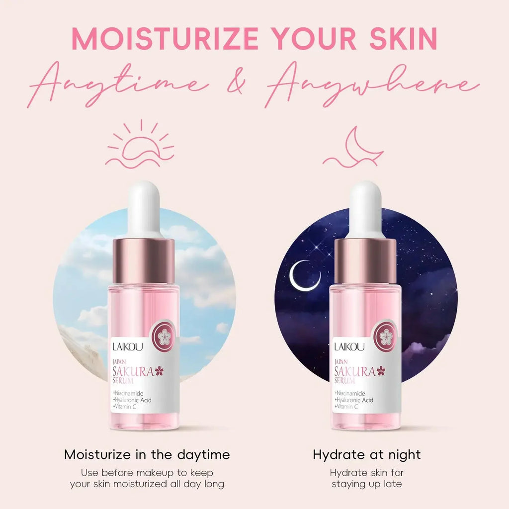 LAIKOU Sakura Face Serum – Pore Minimizing & Brightening 17ml