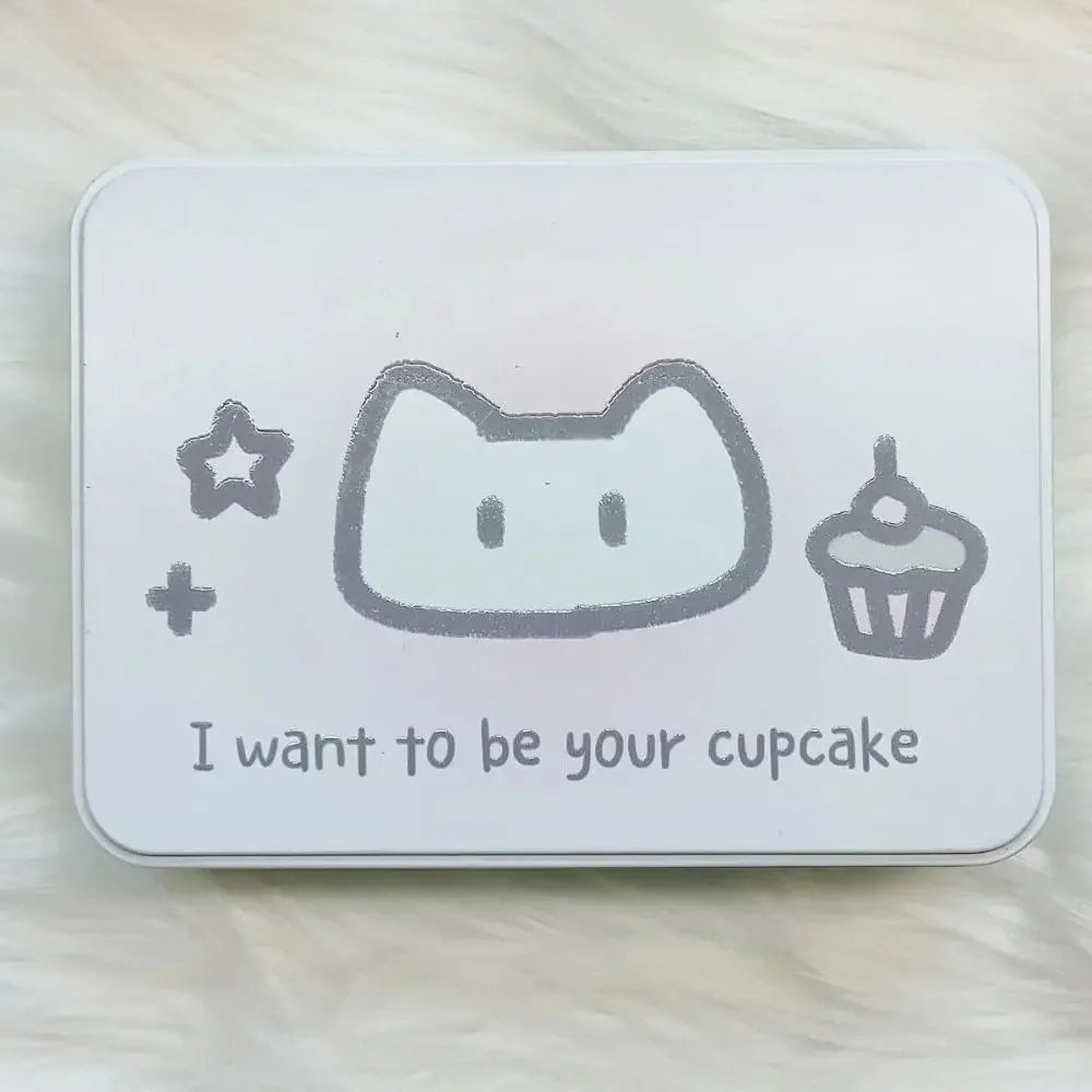 Cartoon Iron Storage Box Big Capacity Small Card Storage Box Desktop Storage School Stationery Kpop Photocards Oasis Select cat4