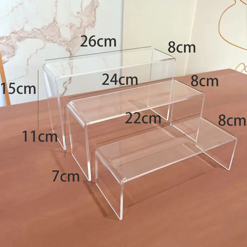 Acrylic Multi-Layer Ladder Display Stand | Dessert & Dolls
