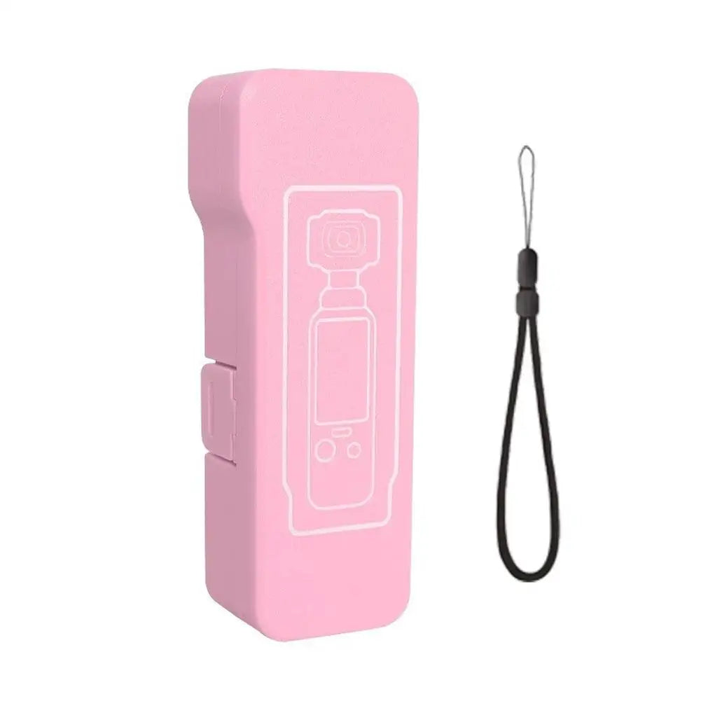 For DJI Osmo Pocket 4 Protective Shell, Flip Cover Anti-Drop Scratch Storage Box with Lanyard, Portable Vlog Shooting Accessory Oasis Select 15.8cm Pink
