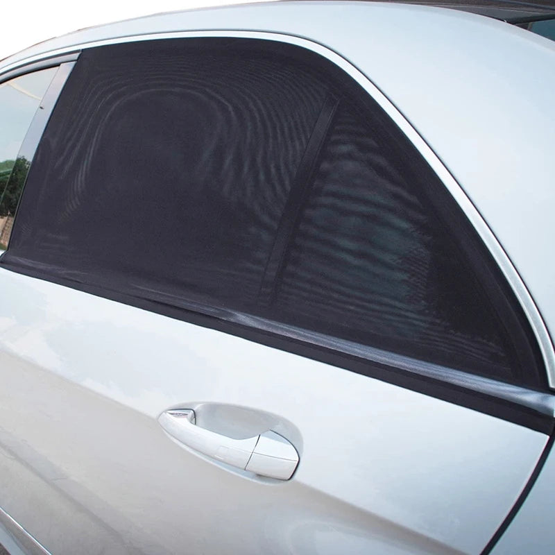 4 PCS Car Window Shades, Stretchy Mesh Front Rear Side Window Sun Shades For Heat Block UV Protection Oasis Select