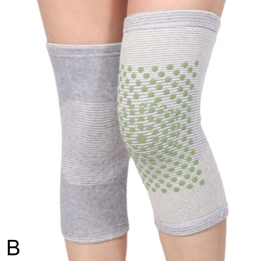 1Pair Self Heating Knee Braces Sleeve Tourmaline Knee Support Far Infrared Keep Warm Knee Pads Leg Knee Warmer Oasis Select Gray
