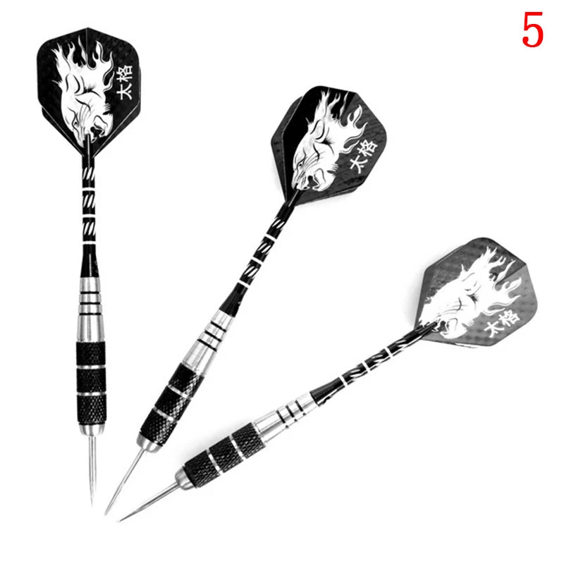 3 Pieces In A Pack 22g Anti-fall Needles Full Metal Darts Set Safety Video Game Darts Indoor Soft Darts Steel Shaft Darts Oasis Select E