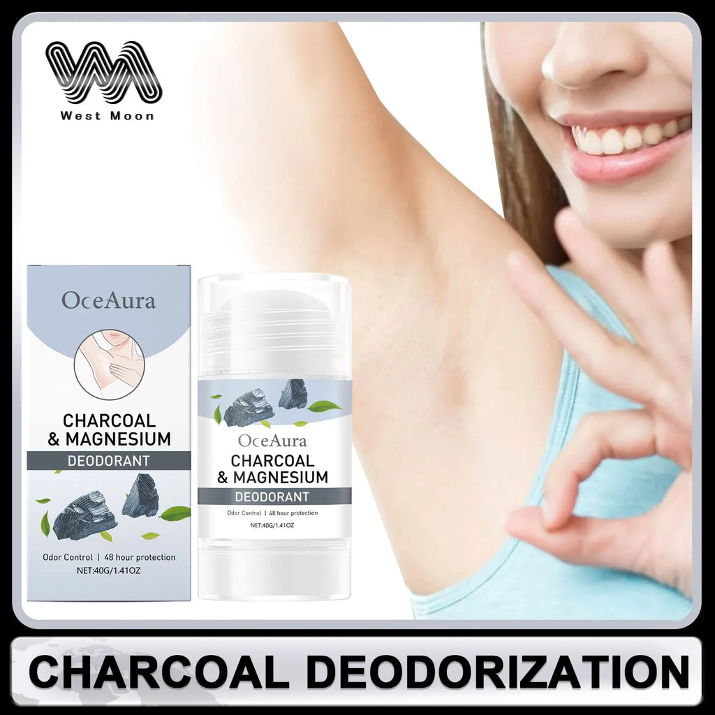 OceAura Charcoal Deodorant Stick – Unisex Underarm Freshness