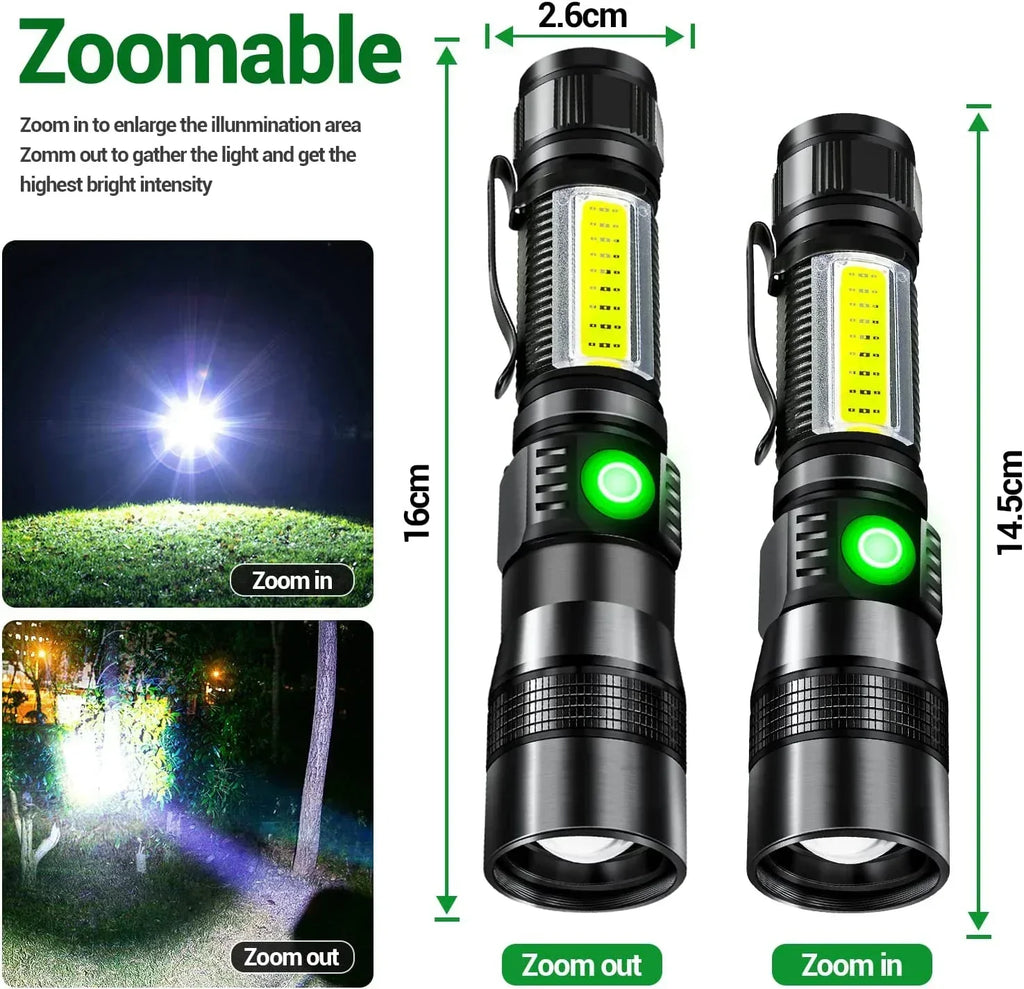 UV Light High Power Led Flashlight USB Rechargeable Camping Lantern Pets Urine Stains Black Light Led Ultraviolet Torch Lamp Oasis Select