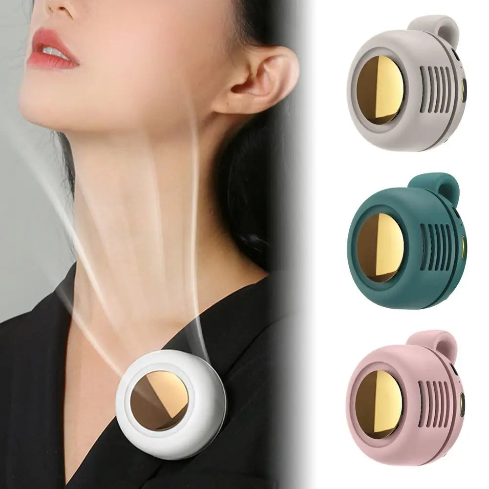 Mini Portable Clip Fan Handheld Waist Hanging Leafless Fan Small Whirlwind Fan For Daily Outdoor Travel Oasis Select