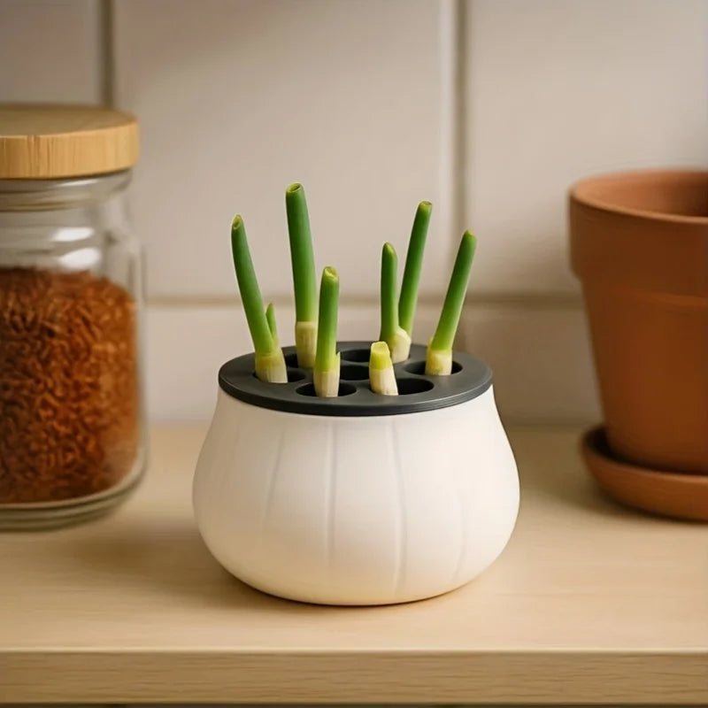 Flowerpot Green Onion Pots for Plants Hydroponic Seeds Mini plastic Home Kitchen Hydroponics Growing System Garden Pots&planters Oasis Select