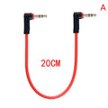 Right Angle 3.5mm Male to Male AUX Stereo Cable – 20cm/30cm