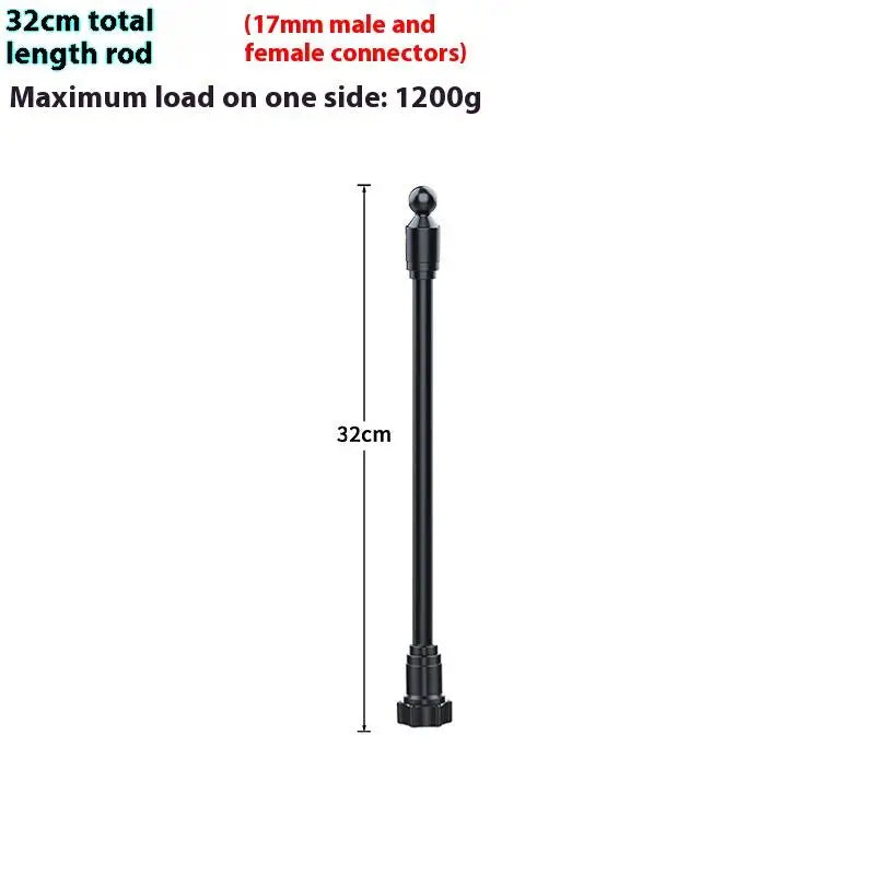 1Pcs 360 Degree Rotating Arm Flexible Adapters For Car Vent Dashboards Phone Holder 17mm Ball Mount Extension Adapter Oasis Select 32CM