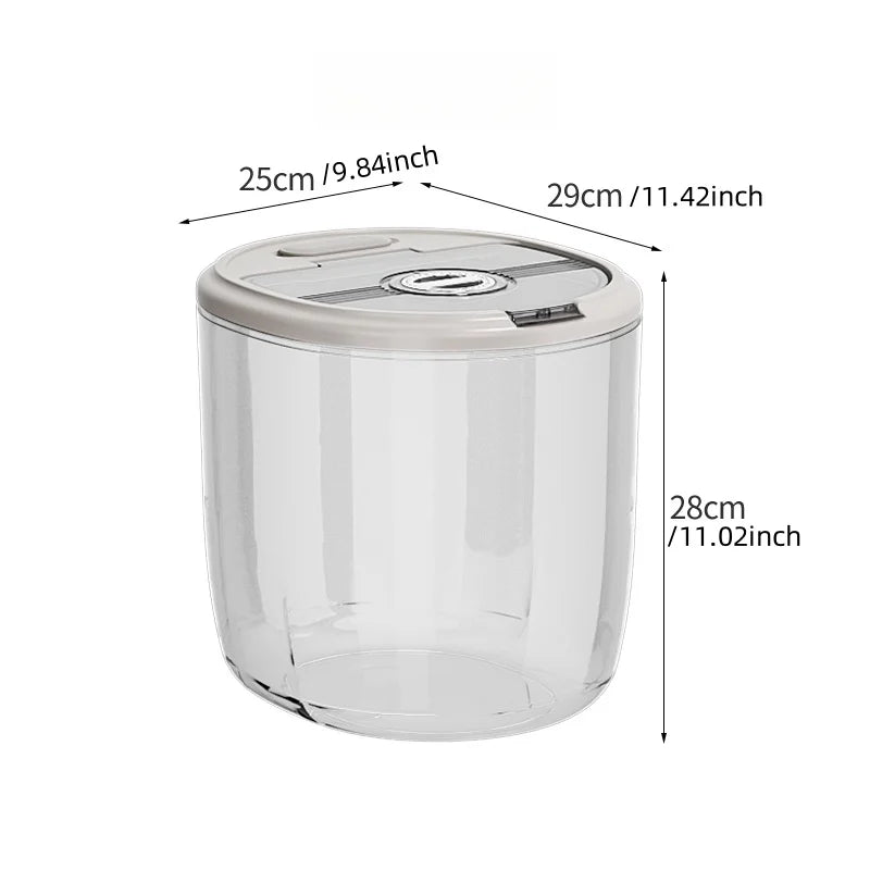 1 Pcs Rice bucket household insect-proof moisture-proof seal food grade flour rice cat food large capacity rice box storage box Oasis Select L