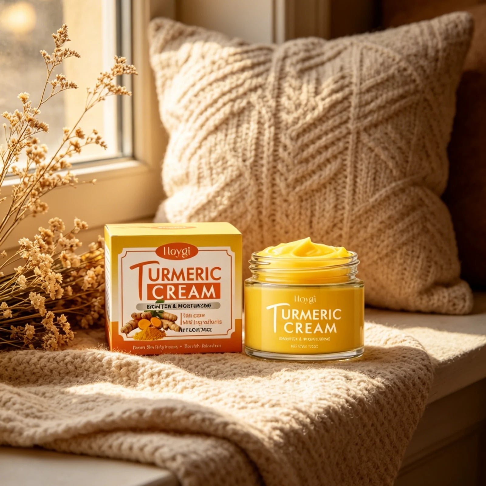 Hoygi Turmeric Face Moisturizer – Brightening Cream 50g Turmeric Face Cream Oasis Select
