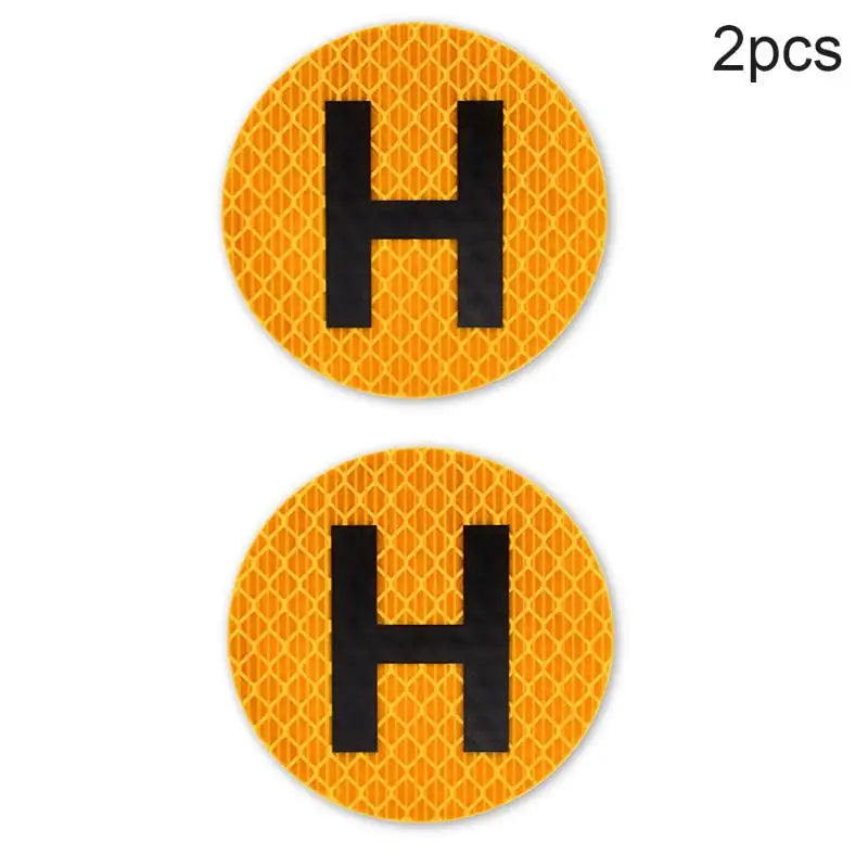 Magnetic Car Stickers Reusable Magnet Bumper Decals With H Sign Badge Historical Vehicle Emblem For Auto Moto Decorative Sticker Oasis Select 2pcs
