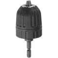 1Pcs 0.8-10mm Keyless Drill Chuck 3/8" to 24UNF Thread Quick Connection Quick Change Adapter Steel 1/4" Hex Shank Oasis Select Brown