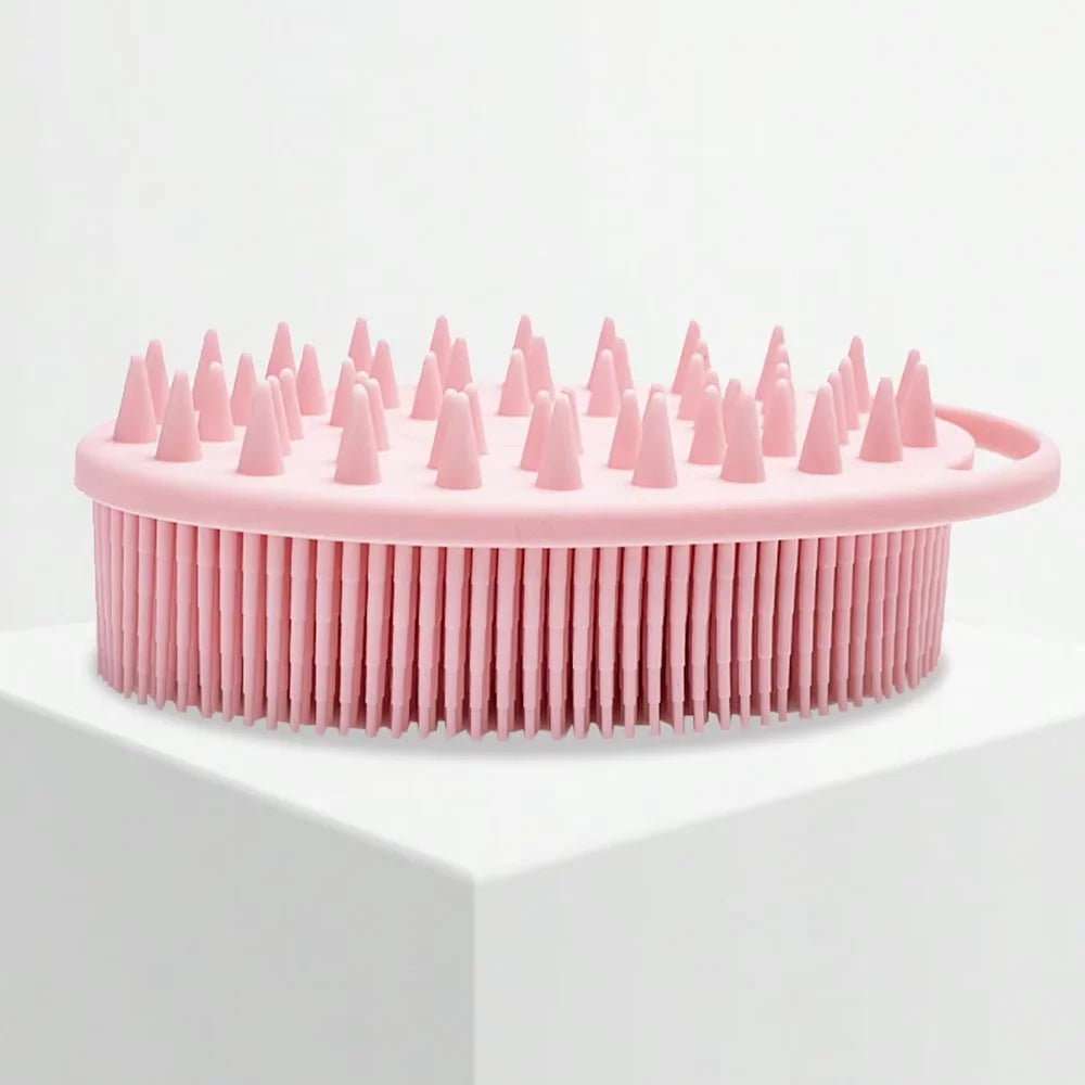 2-in-1 Silicone Shower Brush – Body Scrub & Scalp Massager