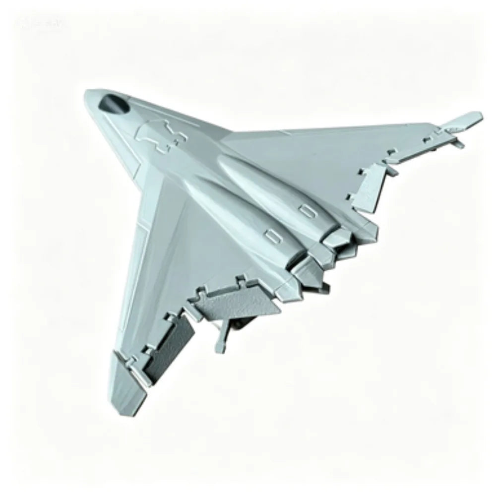 6th Gen Stealth Fighter Jet Model Modern Military Combat Aircraft DIY Assemble Warplane Figurine Aviation Collectible Desk Decor Oasis Select MULTI A