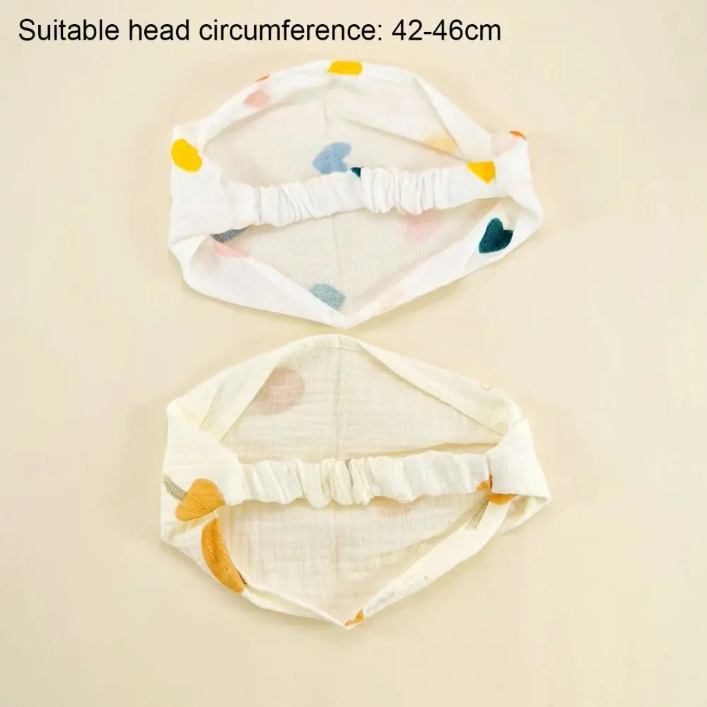 Cute Cotton Headband Soft Breathable Infant Headwear adjustable Solid Color Toddler Turban Baby Girls Boys Oasis Select