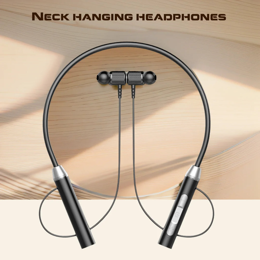 Wireless Bluetooth Headphones Neckband Earphone In Ear With Mic Headset Sport Neckband Wireless Bluetooth Earphone Headset Oasis Select Black
