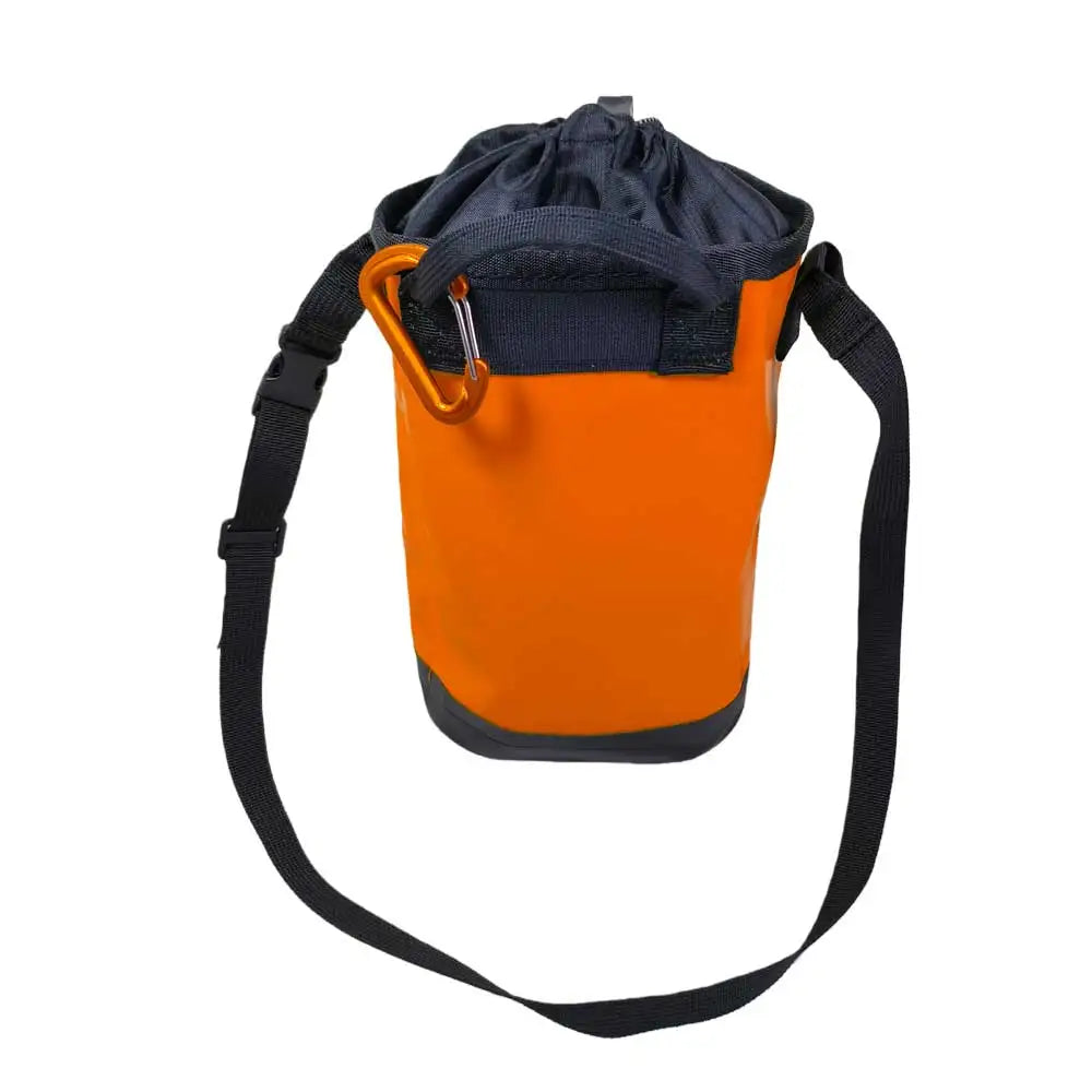 Tough PVC Climbing Rope Carry Bag Clip-On Waist Pack Gear Storage Sack for Harness Shoes and Climbing Gear Organization Oasis Select Orange