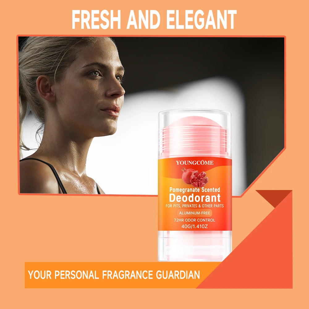 YOUNGCOME Women's Pomegranate Vanilla Deodorant Stick