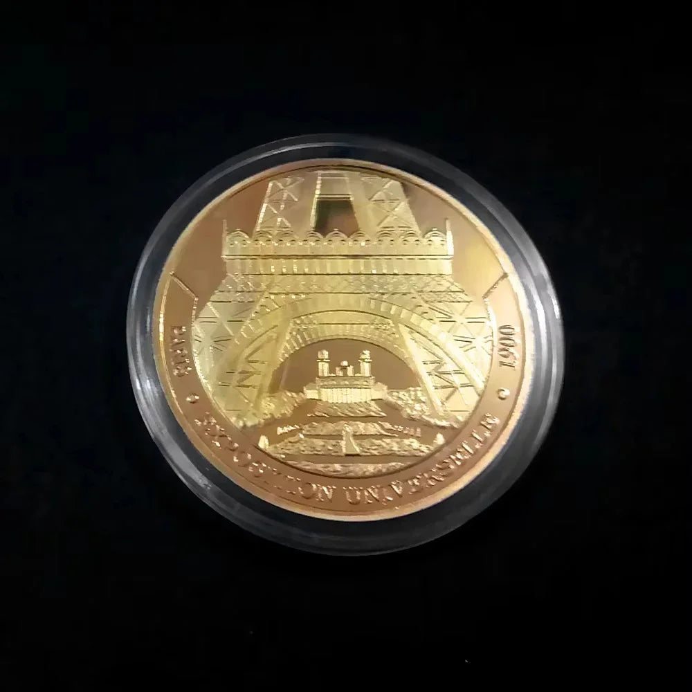 Paris Eiffel Tower Coin Collection Travel Collection Commemorative Coins Commemorative Coins Non-currency Oasis Select