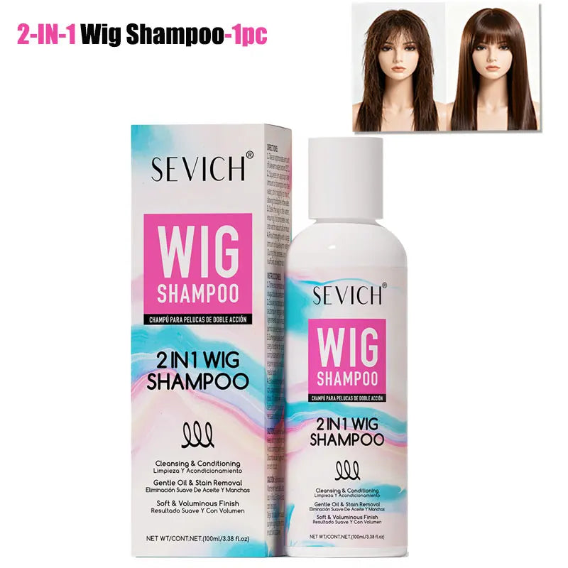 Wigs Care Shampoo Coconut Oil Wig Conditioner Wig Frizz Control & Smooth Professional Wig Care Solution for All Types of Wig Oasis Select 1pcs