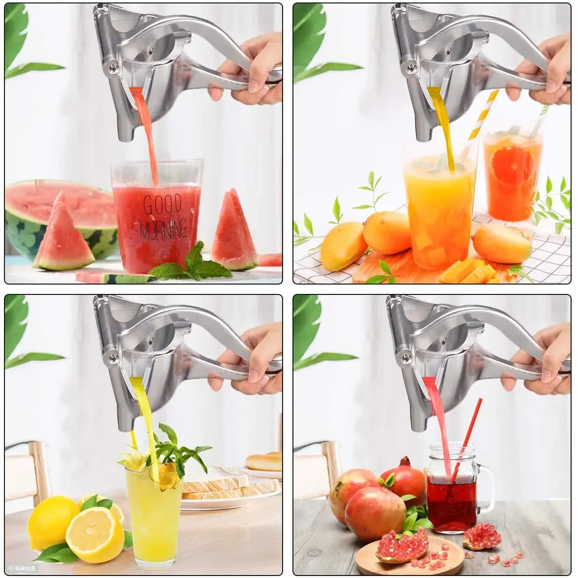 Manual Aluminum Alloy Hand Press Juicer – Lemon, Orange & More Manual Hand Juicer Oasis Select