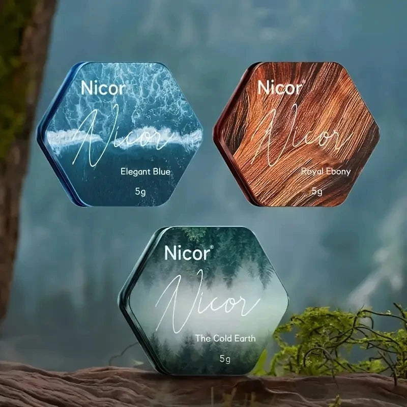 NICOR Men's Solid Perfume Balm – Portable EDP Fragrance 5g Solid Perfume Balm Oasis Select