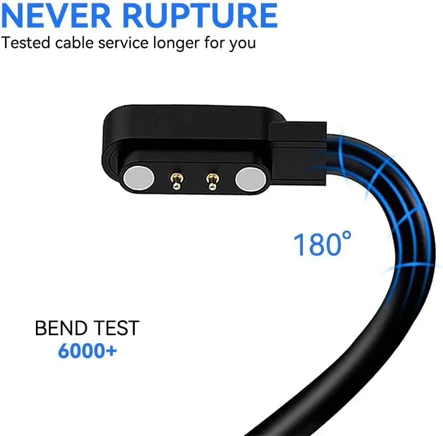 USB Charger Cable for Mibro GS Pro, A2, A3, T1, T2, C2, C3 & Lite Smartwatch Charger Cable Oasis Select