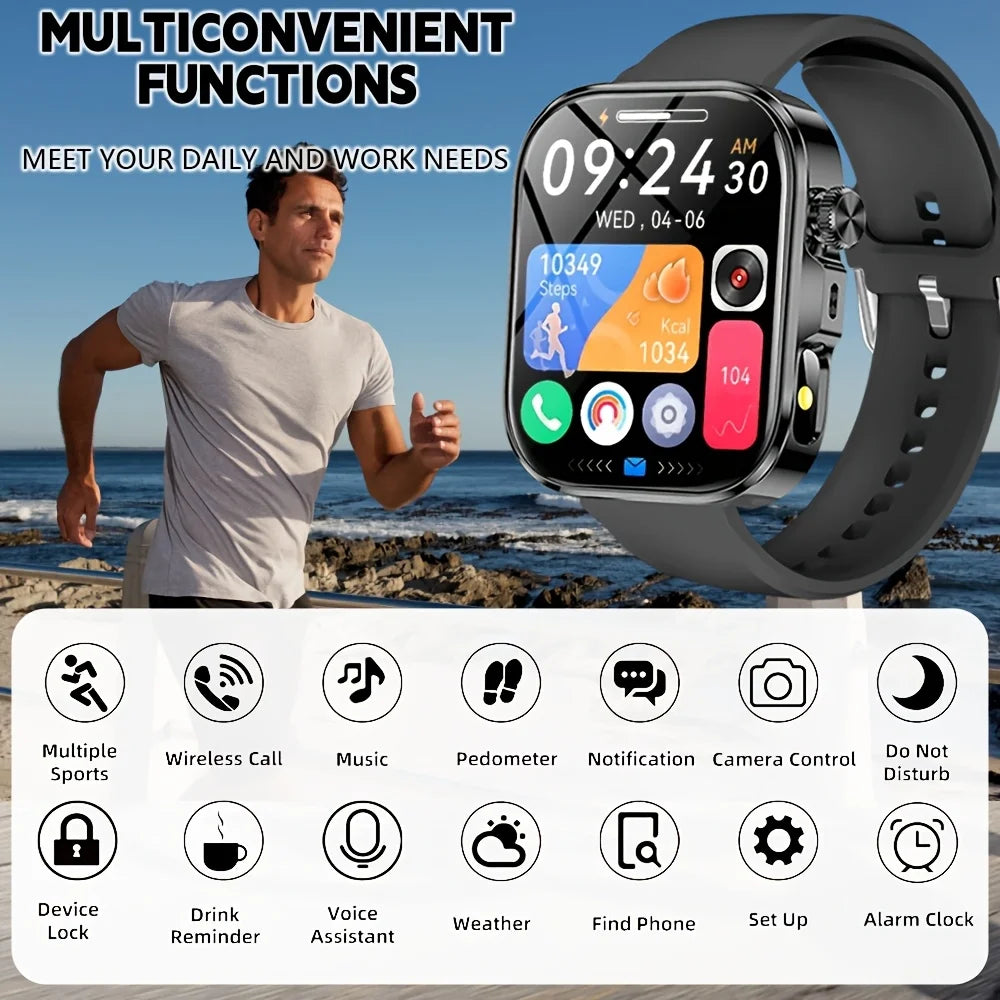 ERUN Smartwatch 1.83" Touchscreen | Fitness Tracker & Alerts